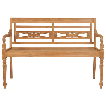 Panchina Batavia Con Cuscino 120Cm In Teak Massello