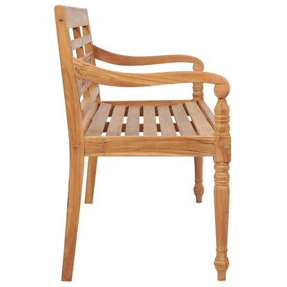 Panchina Batavia Con Cuscino 120Cm In Teak Massello