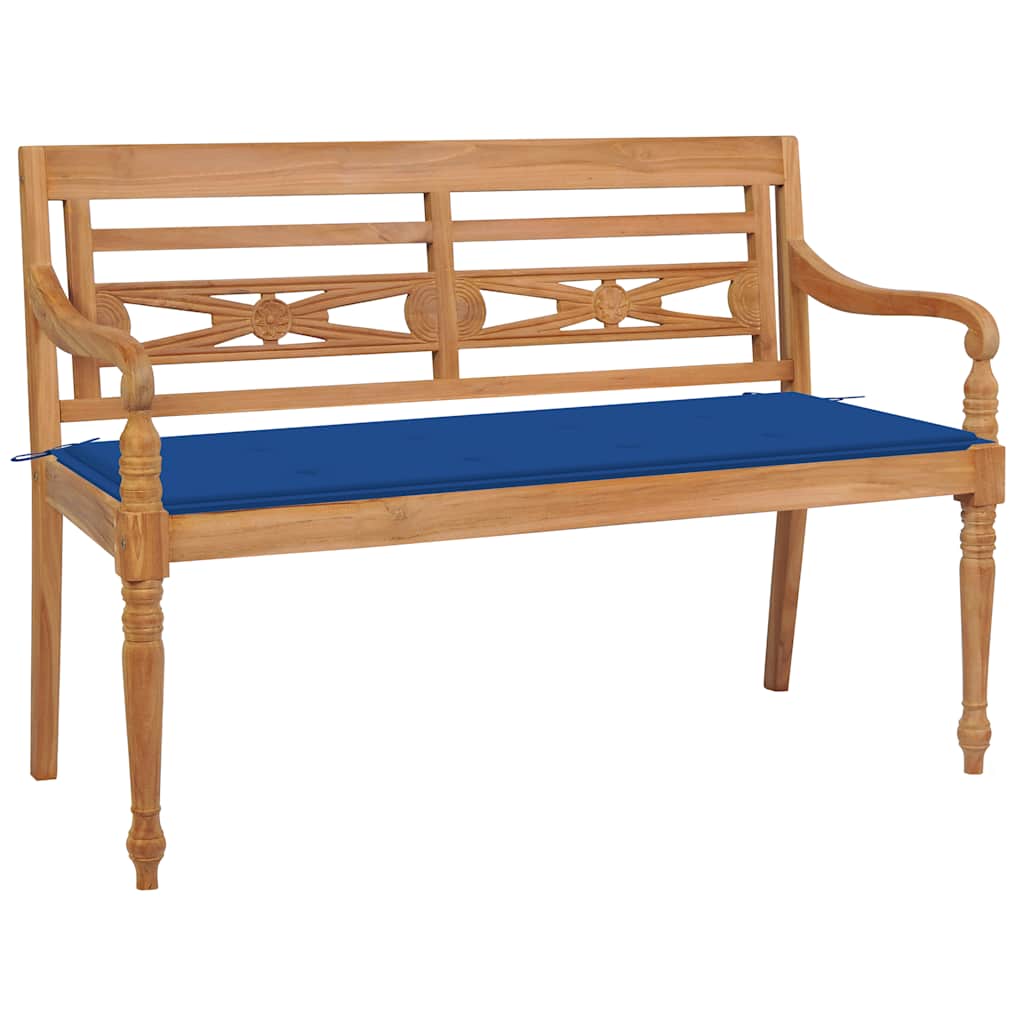 Panchina Batavia Con Cuscino 120Cm In Teak Massello