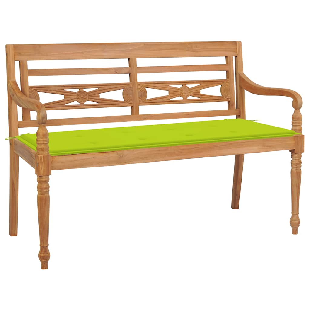 Panchina Batavia Con Cuscino 120Cm In Teak Massello