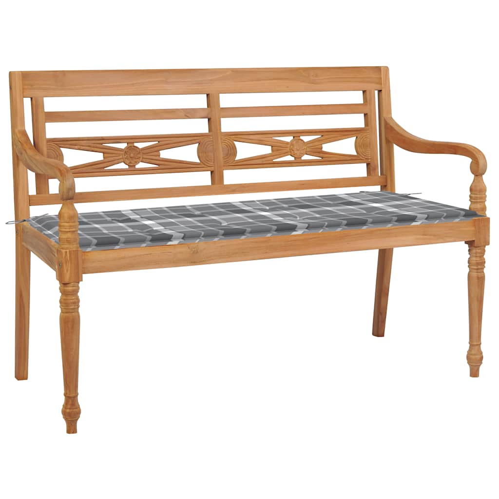 Panchina Batavia Con Cuscino 120Cm In Teak Massello
