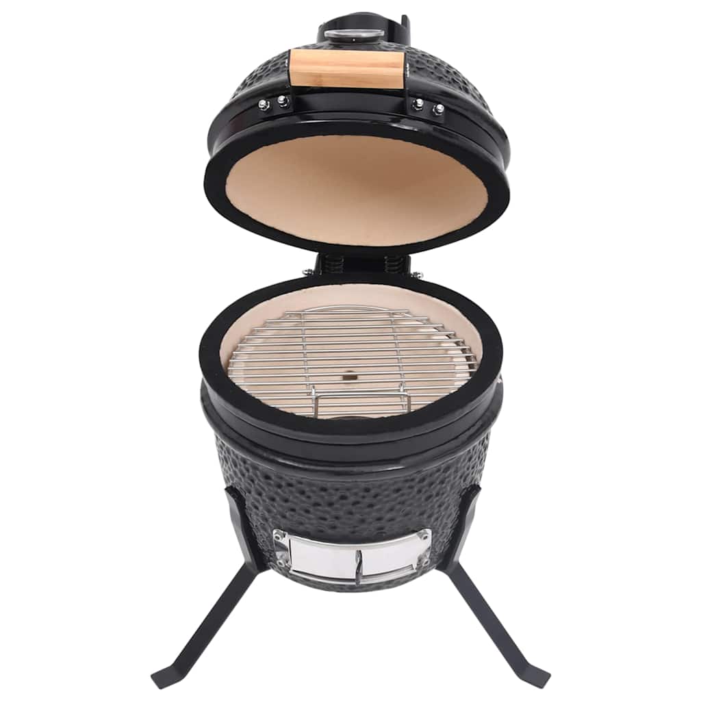 Barbecue Affumicatore 2 In 1 Kamado In Ceramica 56 Cm