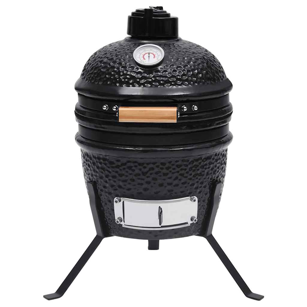 Barbecue Affumicatore 2 In 1 Kamado In Ceramica 56 Cm
