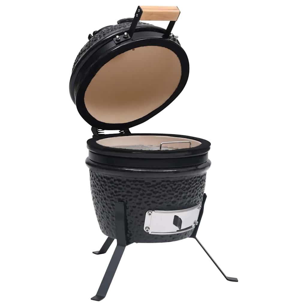 Barbecue Affumicatore 2 In 1 Kamado In Ceramica 56 Cm