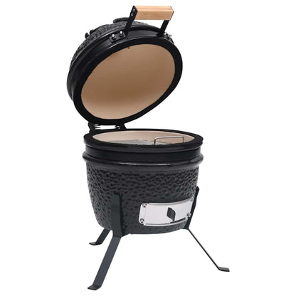 Barbecue Affumicatore 2 In 1 Kamado In Ceramica 56 Cm