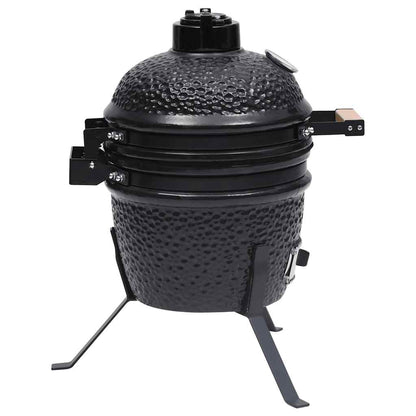 Barbecue Affumicatore 2 In 1 Kamado In Ceramica 56 Cm