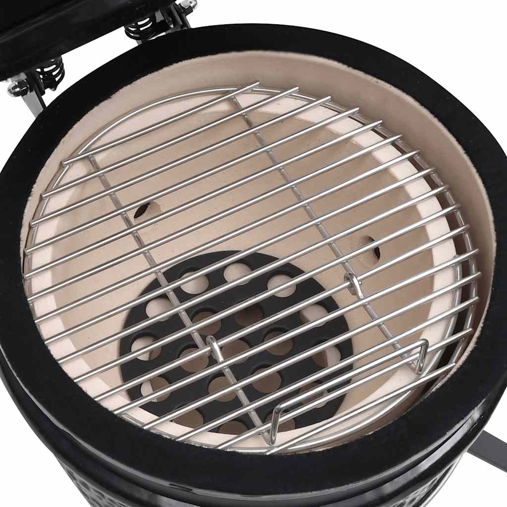 Barbecue Affumicatore 2 In 1 Kamado In Ceramica 56 Cm