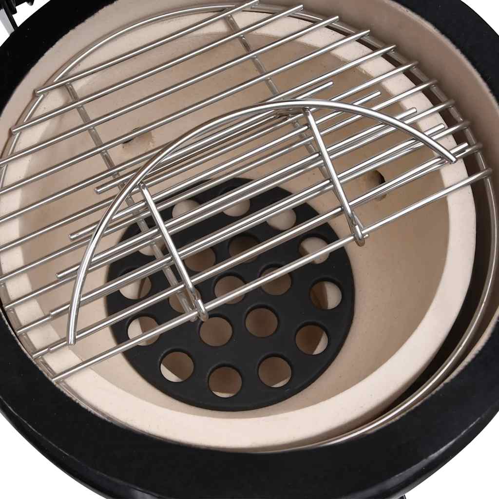 Barbecue Affumicatore 2 In 1 Kamado In Ceramica 56 Cm