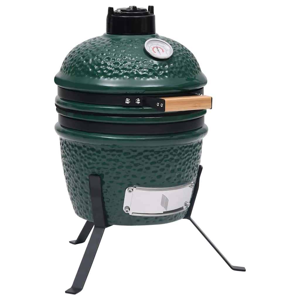 Barbecue Affumicatore 2 In 1 Kamado In Ceramica 56 Cm