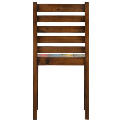 Sedie Da Pranzo 2 Pz In Legno Massello Di Recupero