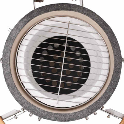 Griglia Barbecue Kamado Affumicatore In Ceramica 76 Cm