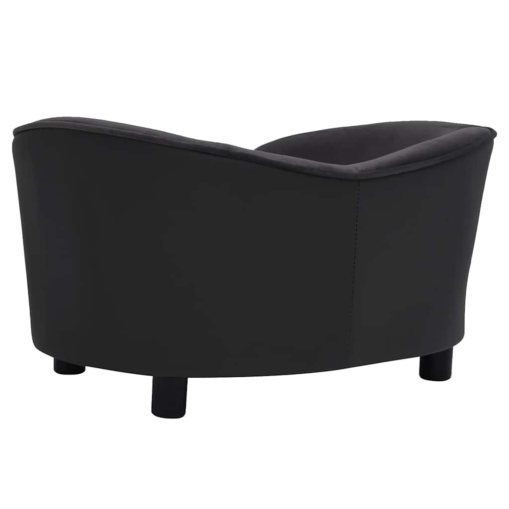 Divano Per Cani 69X49X40 Cm In Peluche E Similpelle