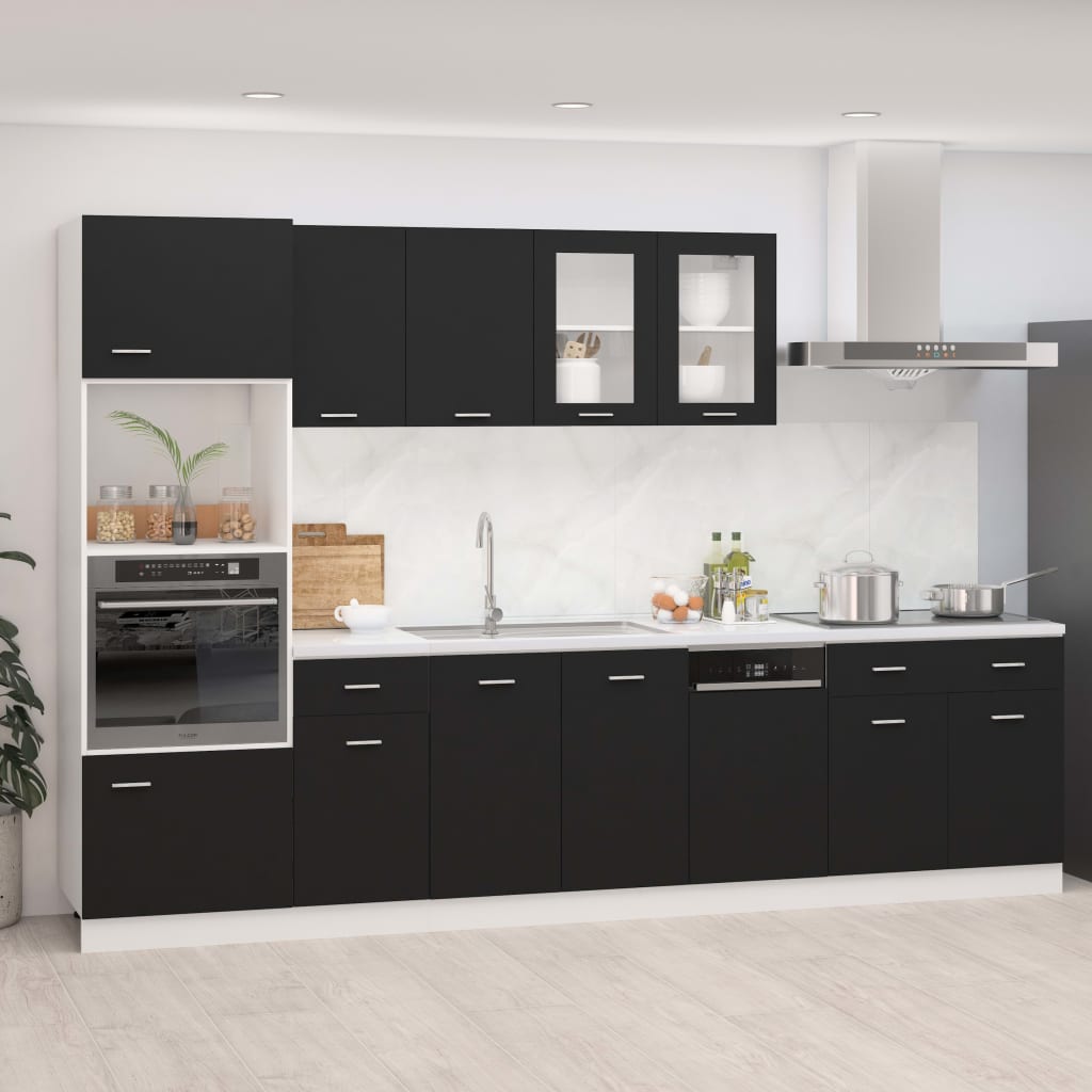 Set Di Mobili Da Cucina 7 Pz In Truciolato