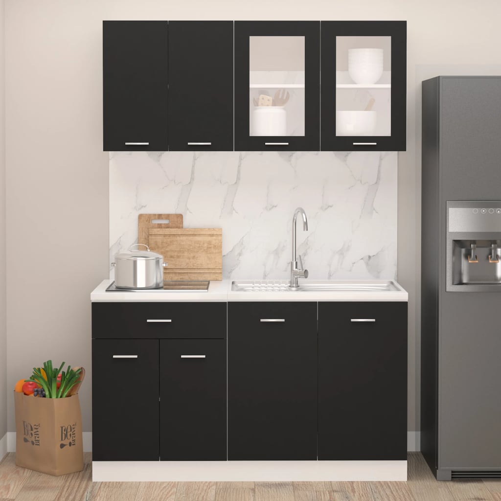 Set Di Mobili Da Cucina 4 Pz In Truciolato