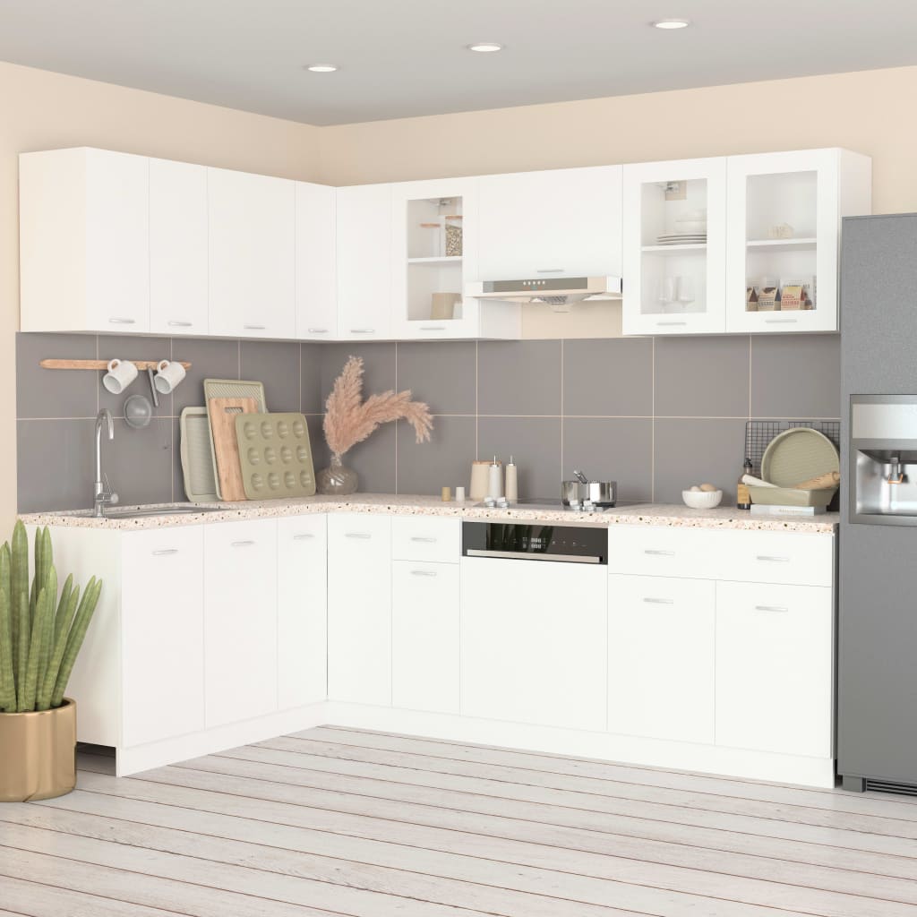Set Di Mobili Da Cucina 11 Pz In Truciolato