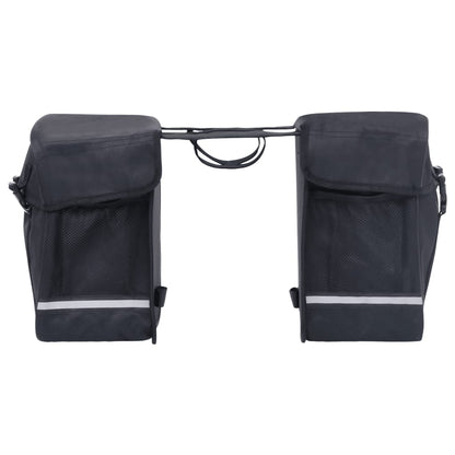 Borsa Doppia Bicicletta Impermeabile Per Portapacchi 35 L Nero
