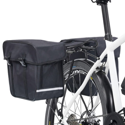 Borsa Doppia Bicicletta Impermeabile Per Portapacchi 35 L Nero