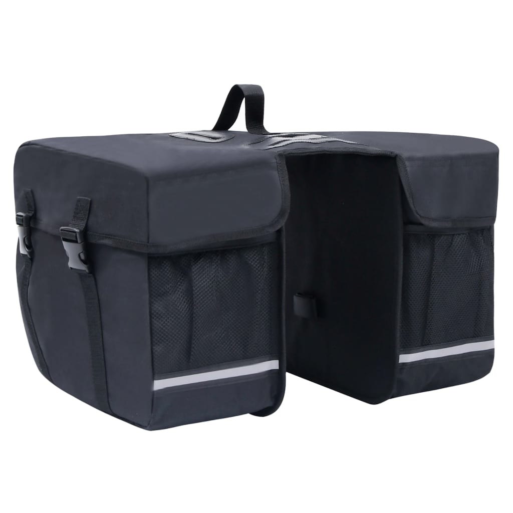 Borsa Doppia Bicicletta Impermeabile Per Portapacchi 35 L Nero