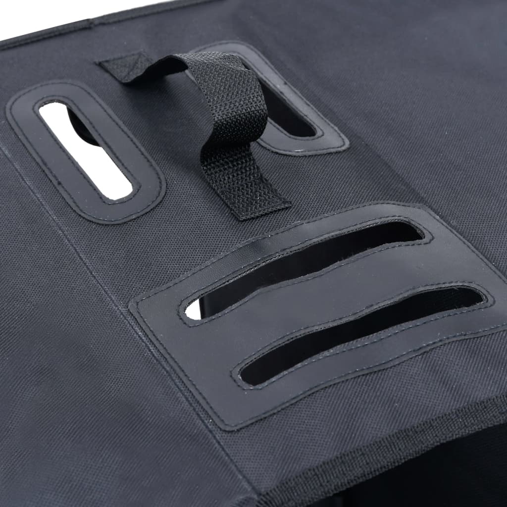 Borsa Doppia Bicicletta Impermeabile Per Portapacchi 35 L Nero