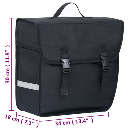 Borsa Singola Bicicletta Impermeabile Per Portapacchi 21 L Nero