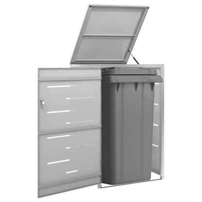 Copribidone Per Spazzatura Triplo 207X77,5X112,5Cm Acciaio Inox