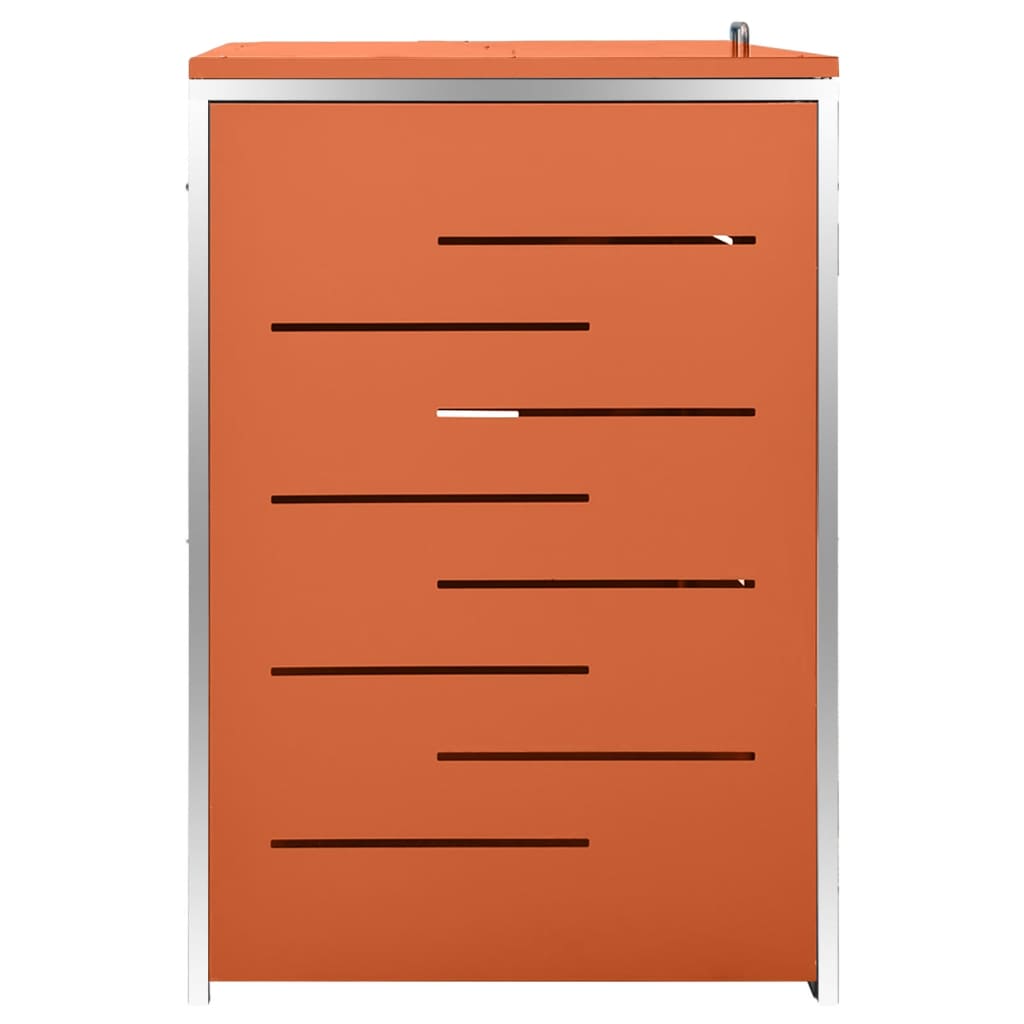 Copribidone Per Spazzatura Triplo 207X77,5X112,5Cm Acciaio Inox
