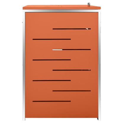 Copribidone Per Spazzatura Triplo 207X77,5X112,5Cm Acciaio Inox