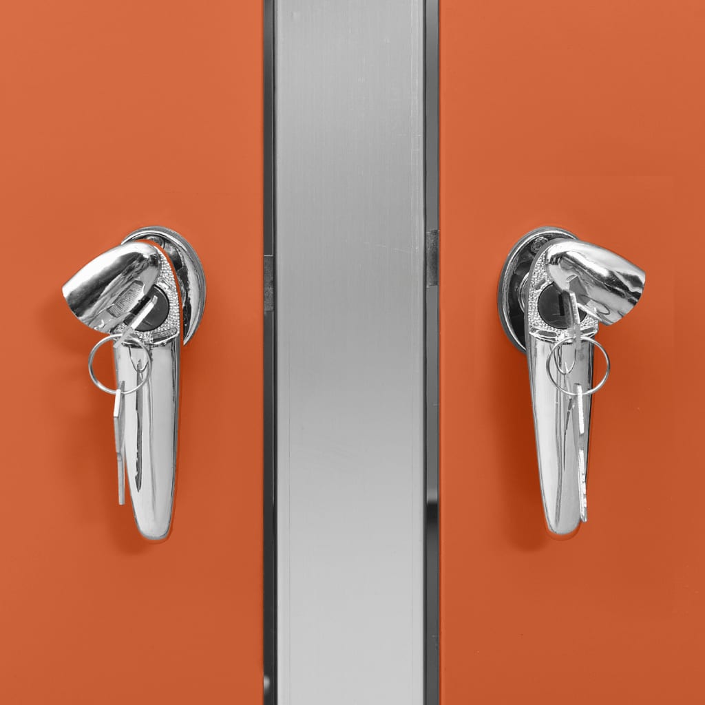 Copribidone Per Spazzatura Triplo 207X77,5X112,5Cm Acciaio Inox
