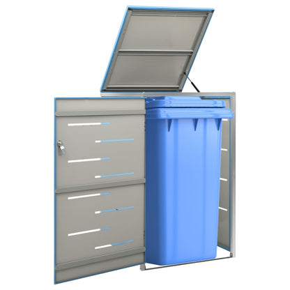 Copribidone Per Spazzatura Triplo 207X77,5X112,5Cm Acciaio Inox