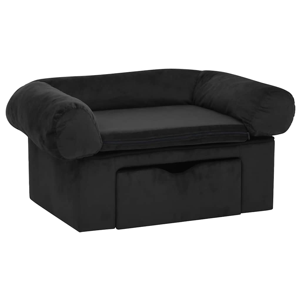 Divano Per Cani Con Cassetto 75X50X38 Cm In Peluche
