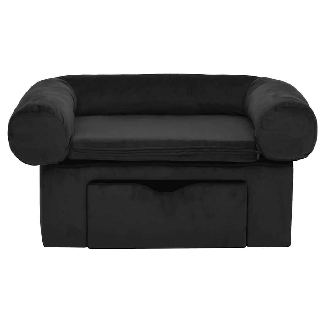 Divano Per Cani Con Cassetto 75X50X38 Cm In Peluche