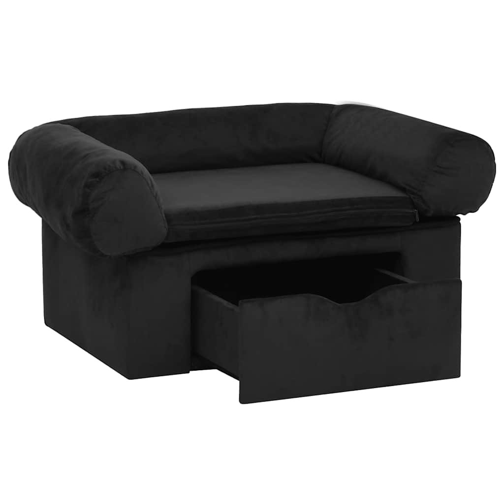 Divano Per Cani Con Cassetto 75X50X38 Cm In Peluche