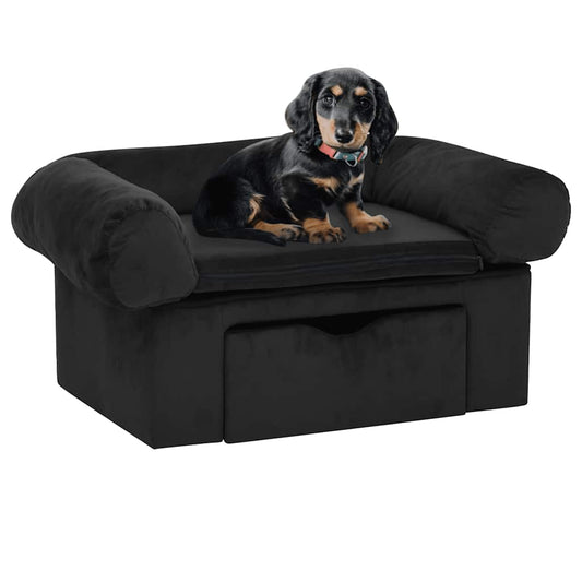 Divano Per Cani Con Cassetto 75X50X38 Cm In Peluche
