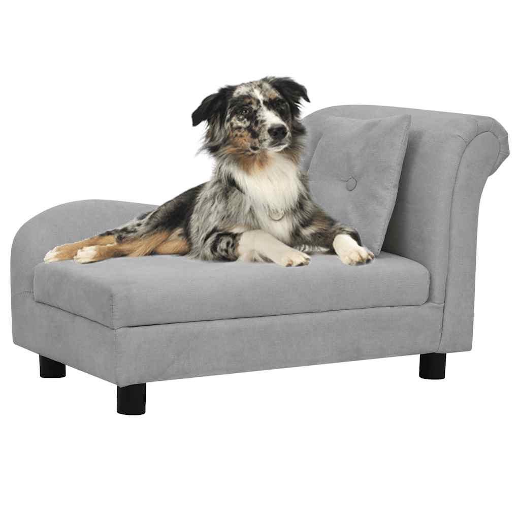 Divano Per Cani Con Cuscino 83X44X44 Cm In Peluche