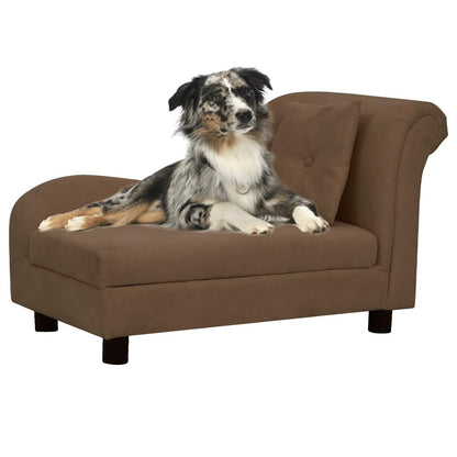 Divano Per Cani Con Cuscino 83X44X44 Cm In Peluche