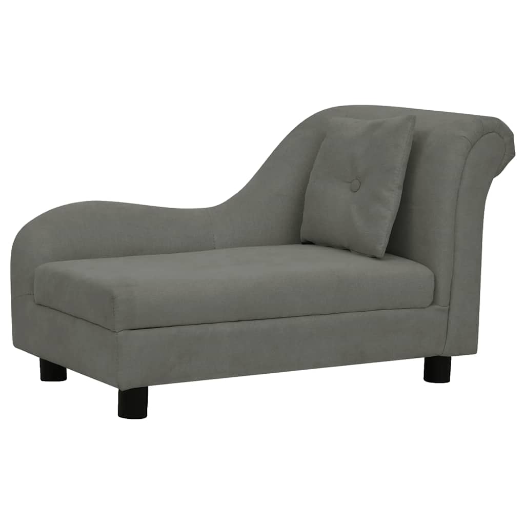 Divano Per Cani Con Cuscino 83X44X44 Cm In Peluche