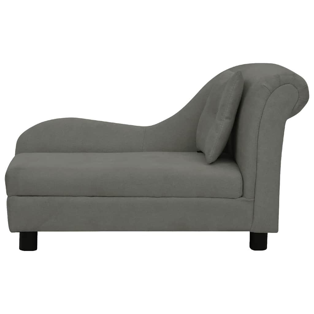 Divano Per Cani Con Cuscino 83X44X44 Cm In Peluche
