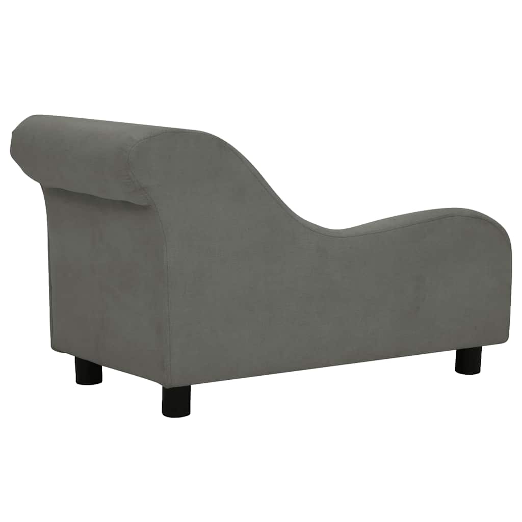 Divano Per Cani Con Cuscino 83X44X44 Cm In Peluche