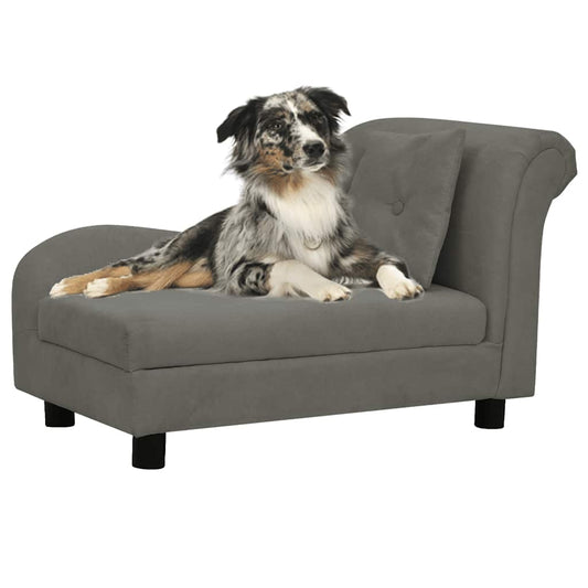 Divano Per Cani Con Cuscino 83X44X44 Cm In Peluche