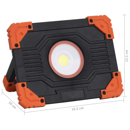 Faretto A Led Portatile In Abs 10 W Bianco Freddo