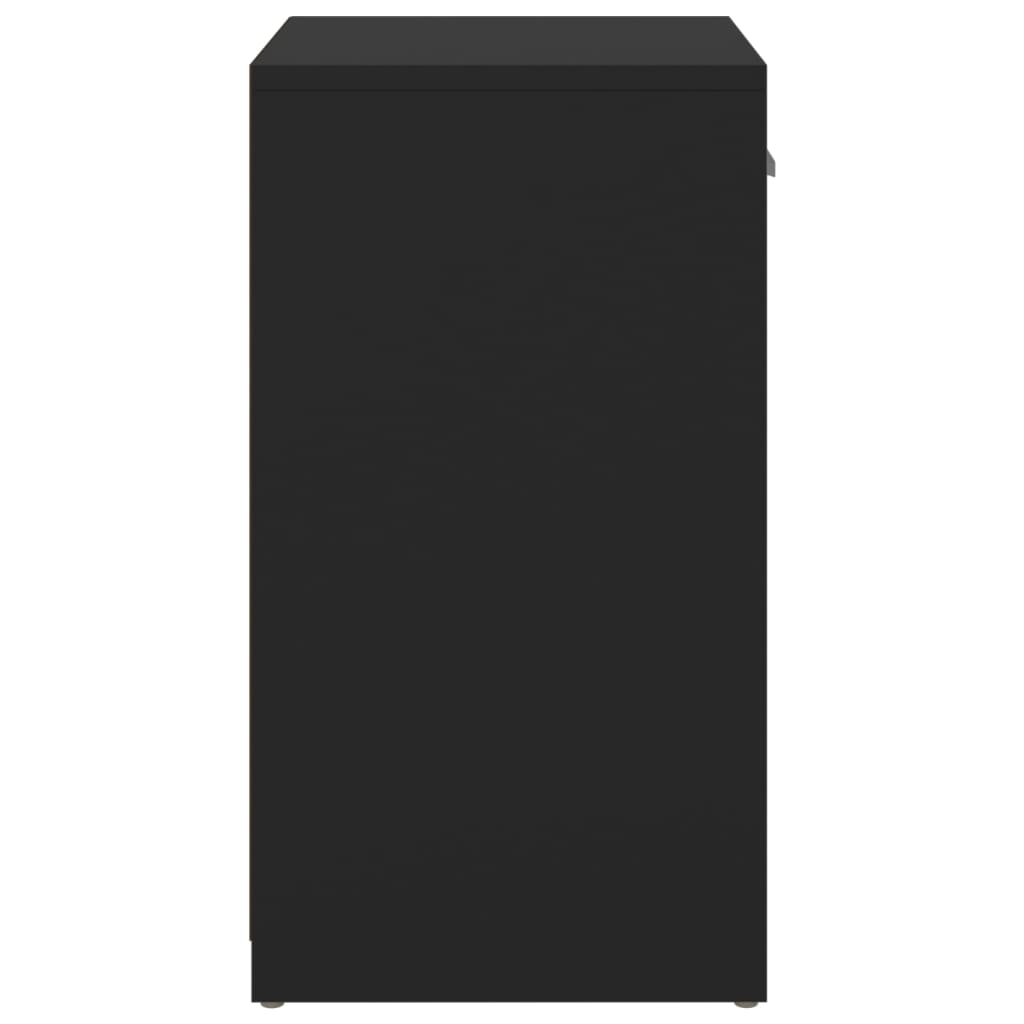 Panca Porta Scarpe Nera 94,5X31X57 Cm In Legno Multistrato