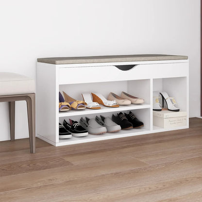 Panca Porta Scarpe Cuscino 104X30X49 Multistrato