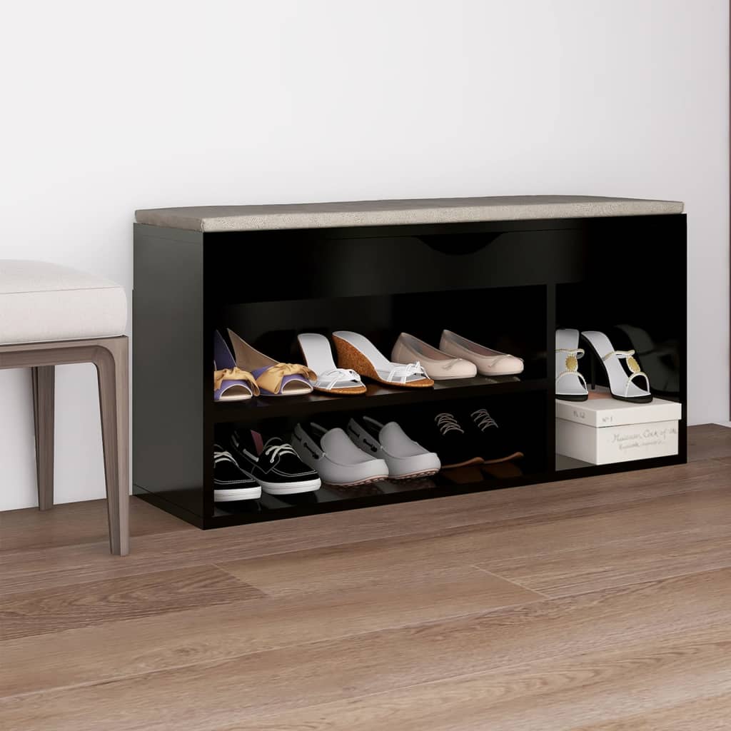 Panca Porta Scarpe Cuscino 104X30X49 Multistrato