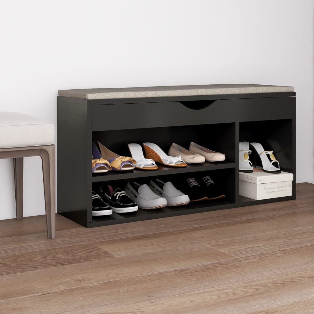 Panca Porta Scarpe Cuscino 104X30X49 Multistrato