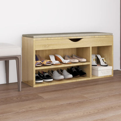 Panca Porta Scarpe Cuscino 104X30X49 Multistrato