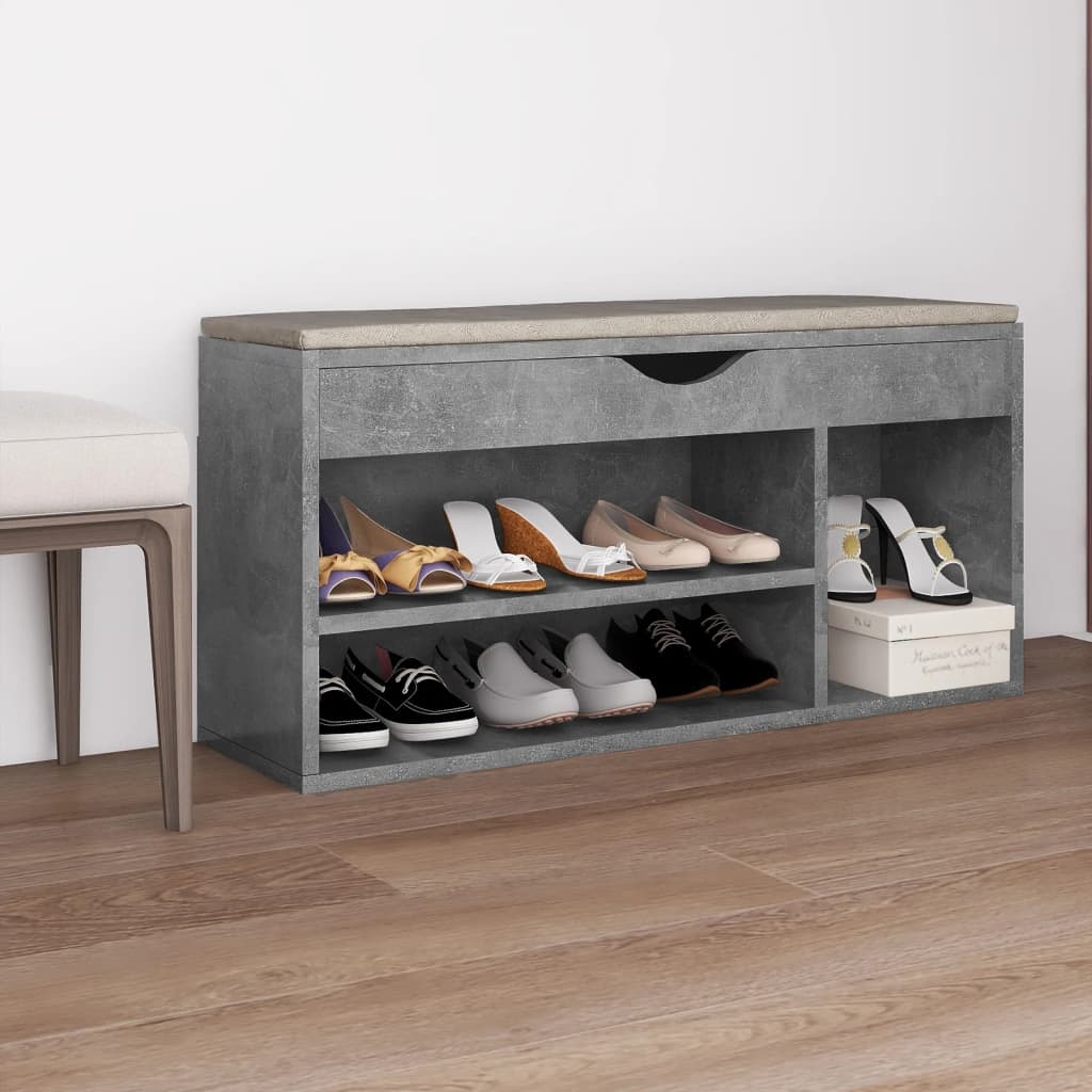 Panca Porta Scarpe Cuscino 104X30X49 Multistrato