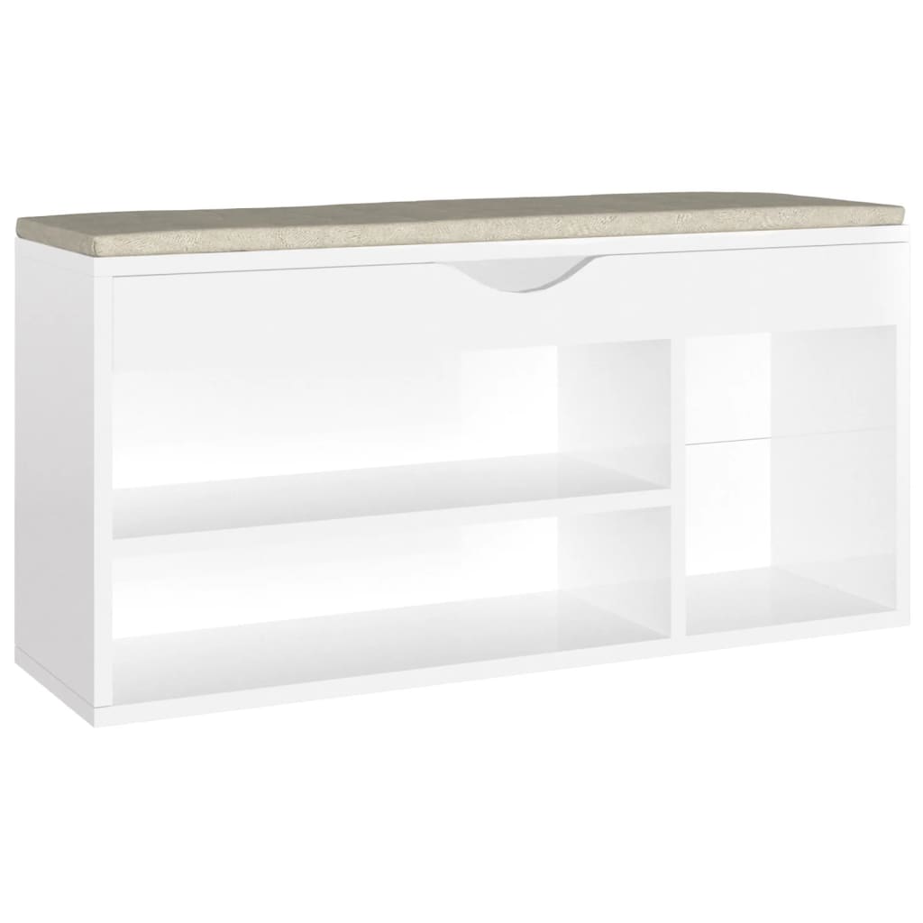Panca Porta Scarpe Cuscino 104X30X49 Multistrato