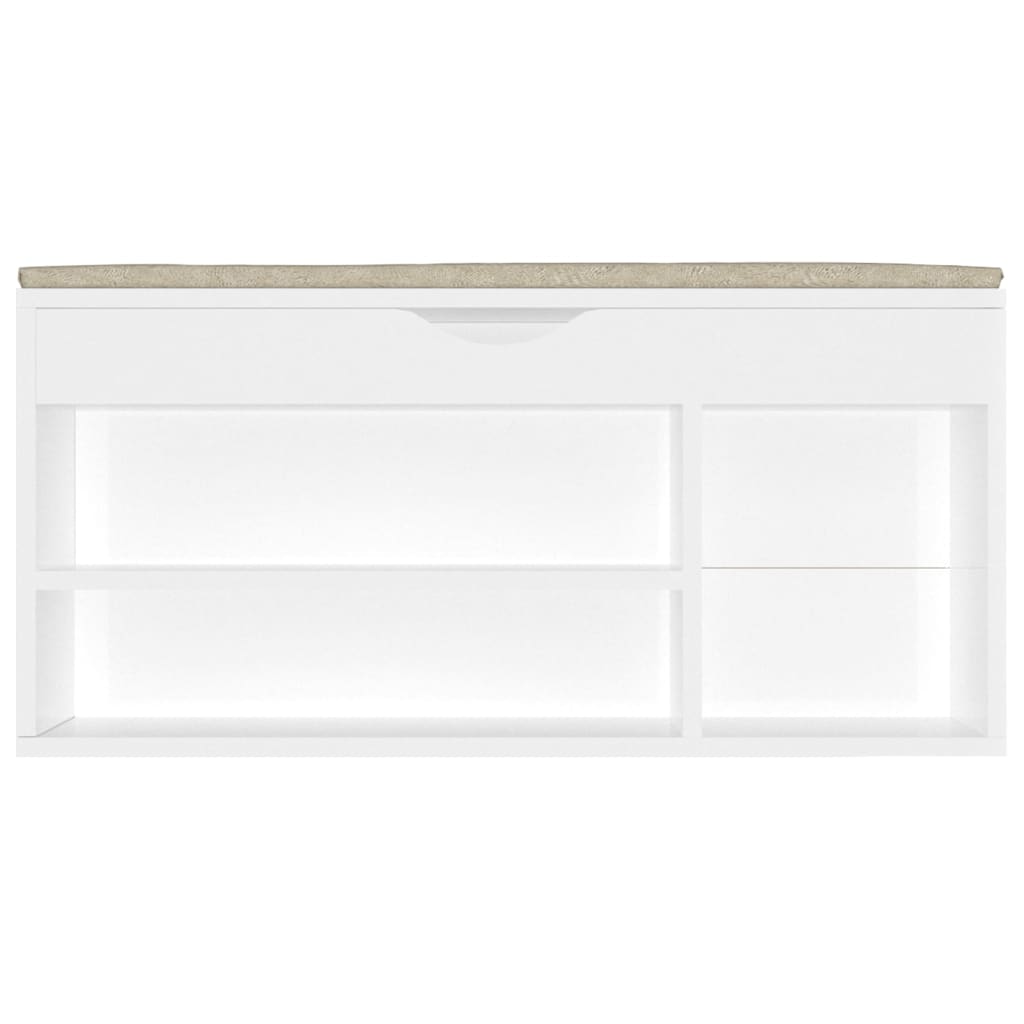 Panca Porta Scarpe Cuscino 104X30X49 Multistrato