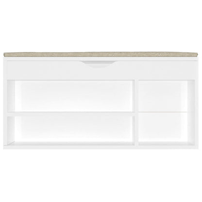 Panca Porta Scarpe Cuscino 104X30X49 Multistrato