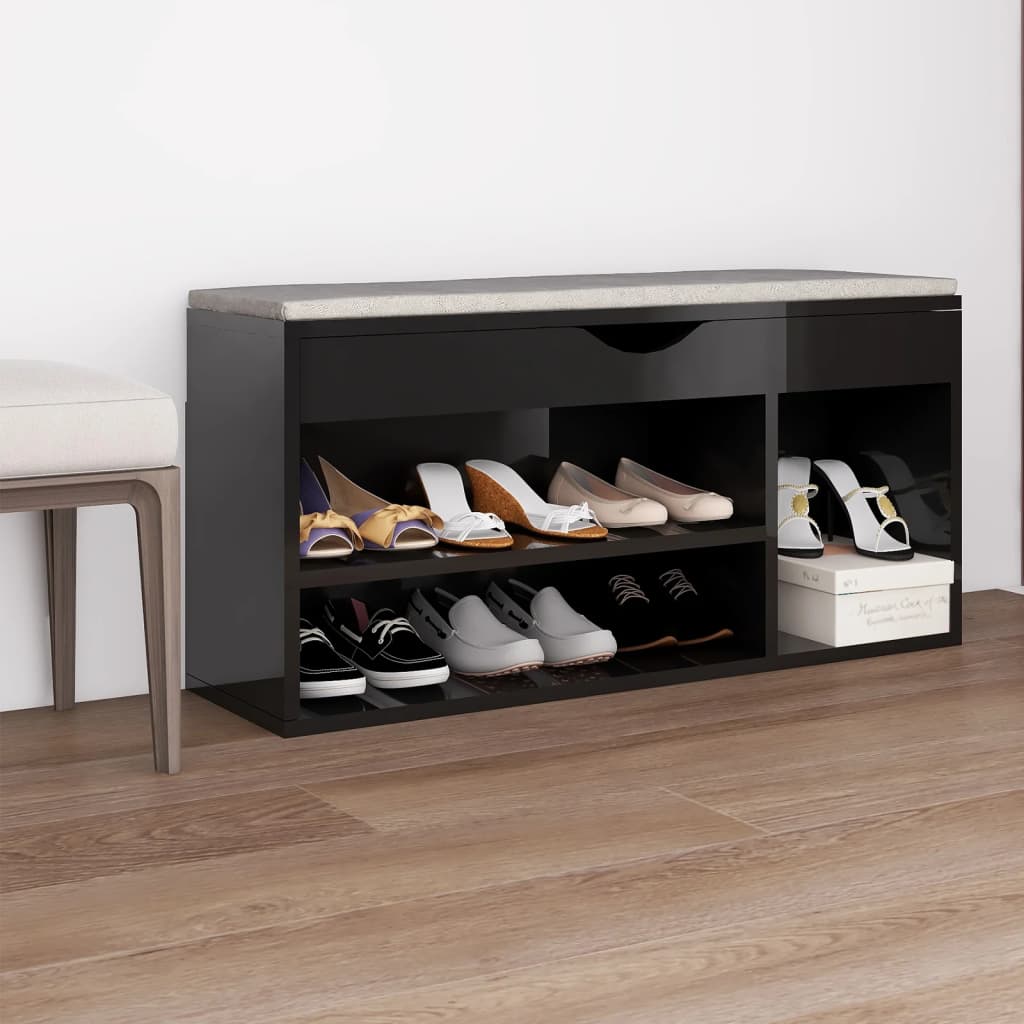 Panca Porta Scarpe Cuscino 104X30X49 Multistrato